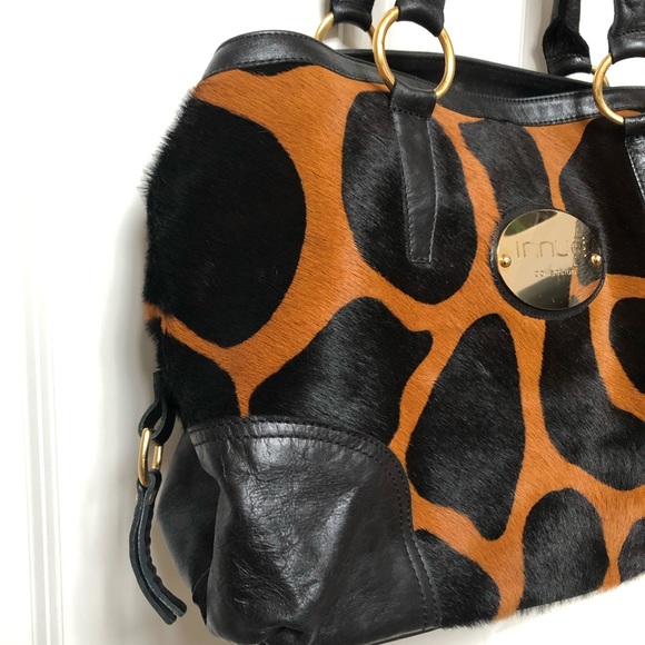 CLOSET CLOSEOUT SALE!! INNUĒ Animal Print Satchel - Picture 2 of 8